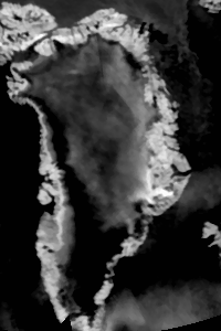 Greenland infra red image 
11 jul 2012