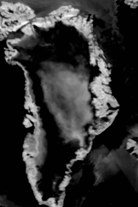 Greenland infra red image 
13 jul 2012